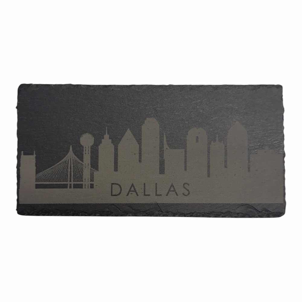 Dallas Texas Skyline Slate Coaster - Picture 1 of 3